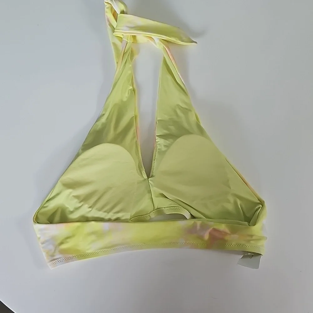 NWT Aerie Cross Over Vibrant Halter Bikini Top